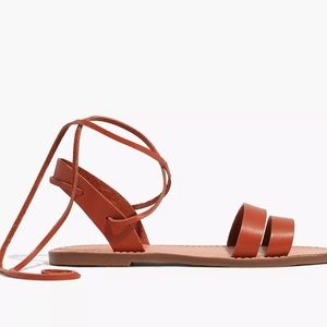 The Boardwalk Ankle-Tie Sandal leather size 6